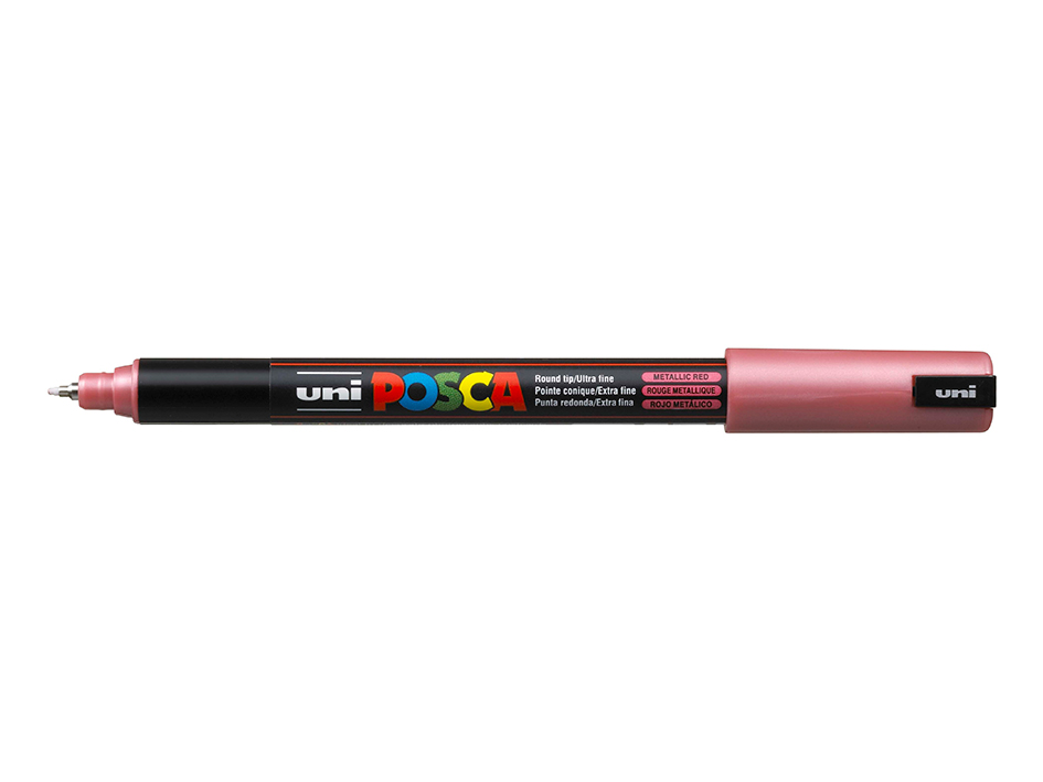 Uni POSCA PC-1MR - Ultra-Fine 0,7mm - M15 Metallic Red