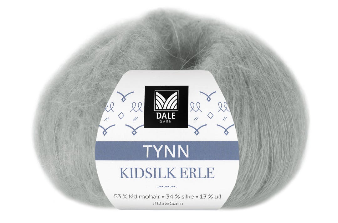 Tynn Kidsilk Erle - Pudderblå