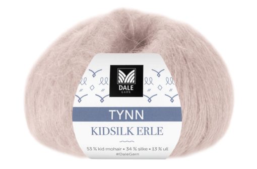 Tynn Kidsilk Erle - Pudderrosa