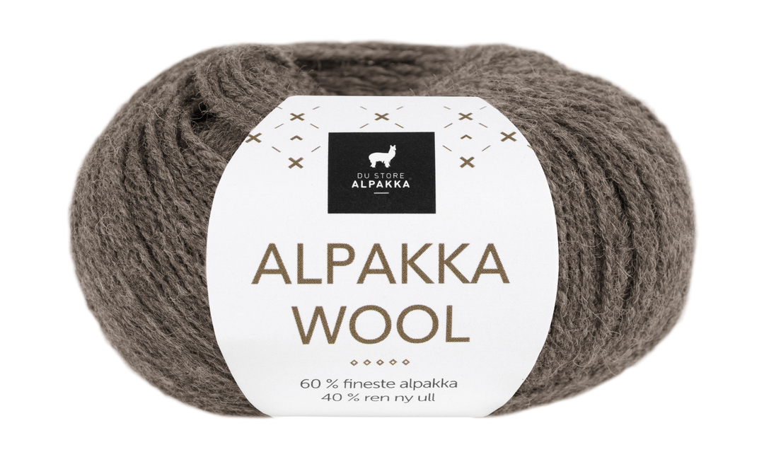 Alpakka Wool - Brunmelert