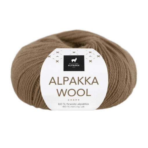Alpakka Wool - Nøttebrun