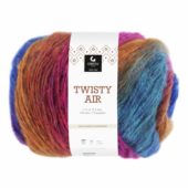Twisty Air - Pink/Blå/Oransje print 150g