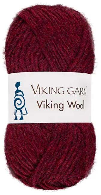 Viking Wool fv. 555 - Mørk rød