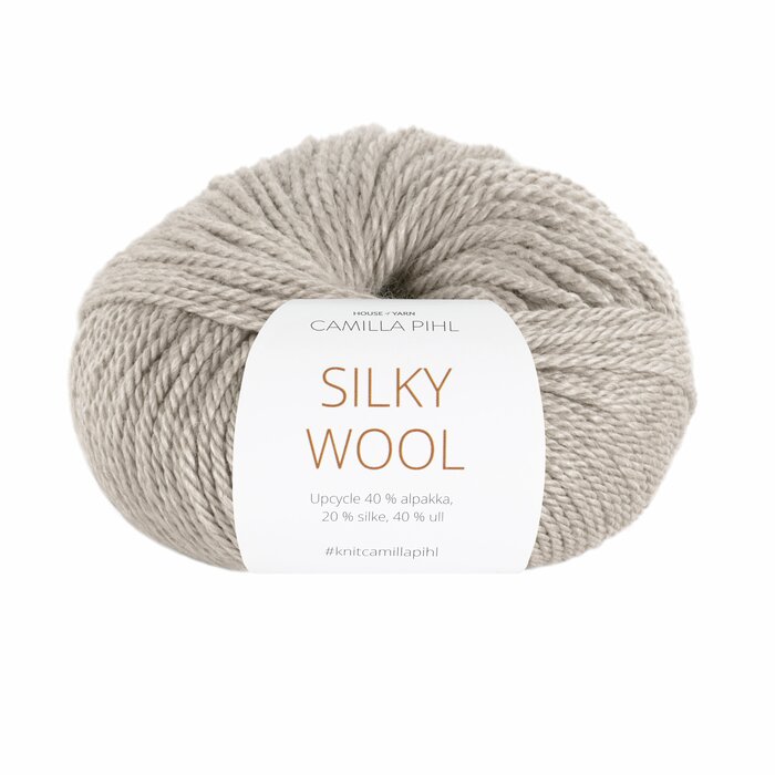 Silky Wool - Lys grå Upcycle