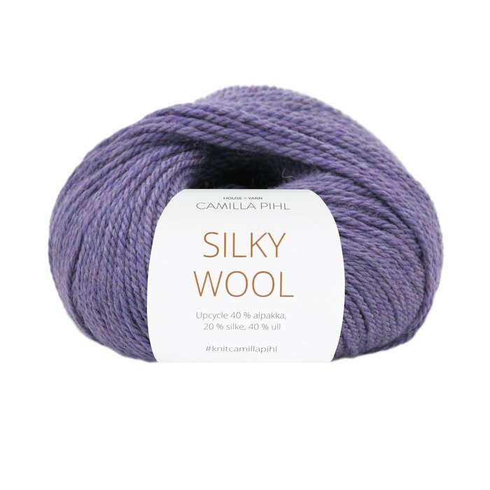 Silky Wool -Lilac Upcycle