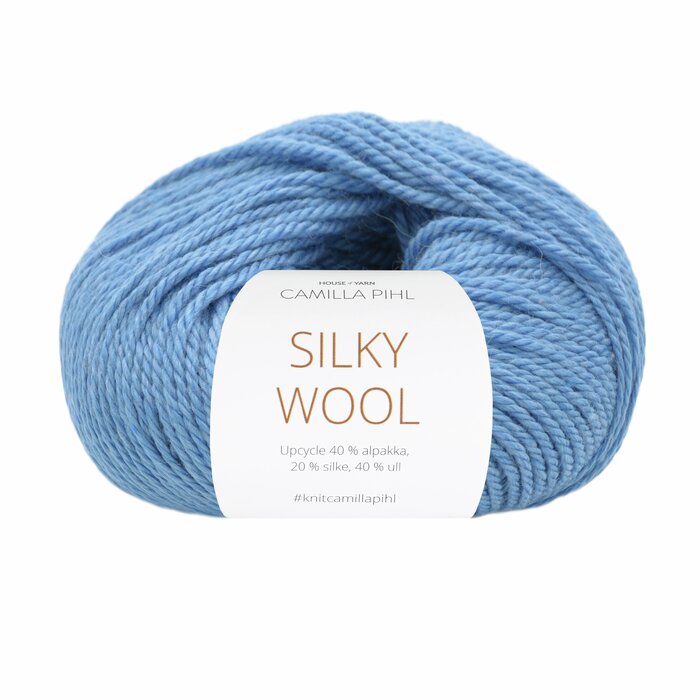 Silky Wool - Isblå Upcycle