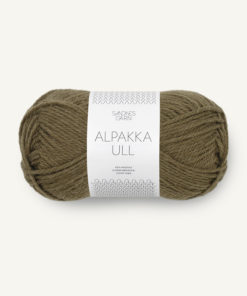 Alpakka Ull Dark Olive 9873