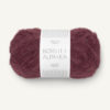 Børstet Alpakka Dyp Burgunder 4372
