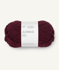 Alpakka Ull Dyp Burgunder 4372