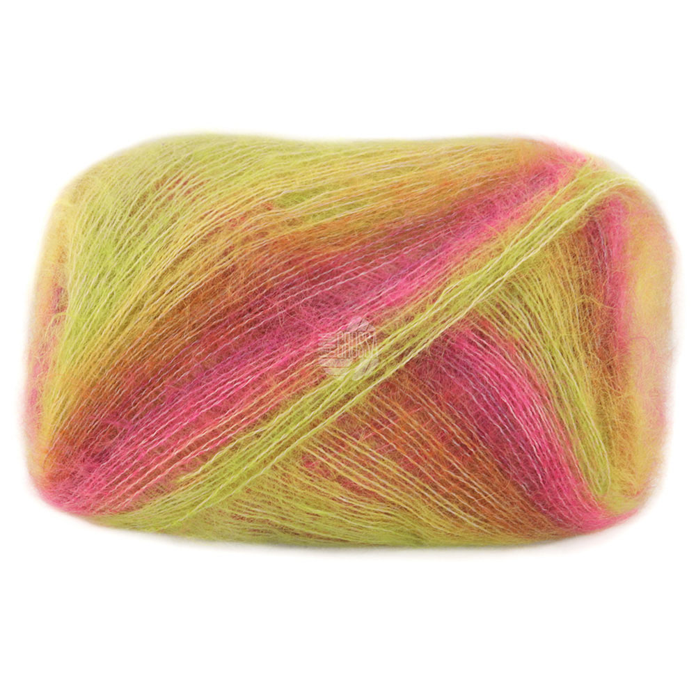 Cottonhair 107 - Pink//lime/brun