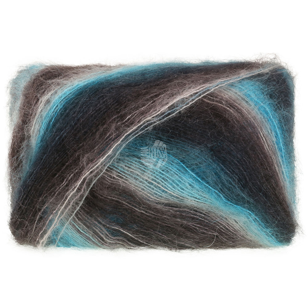 Cottonhair 112 - Sort/Grå/Turkis