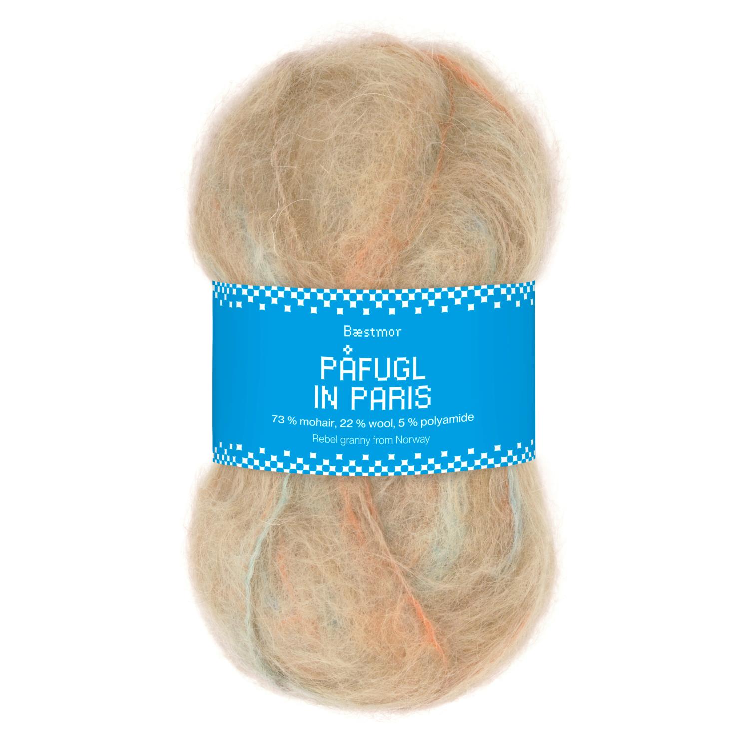 Påfugl in Paris - Grey apricot mix