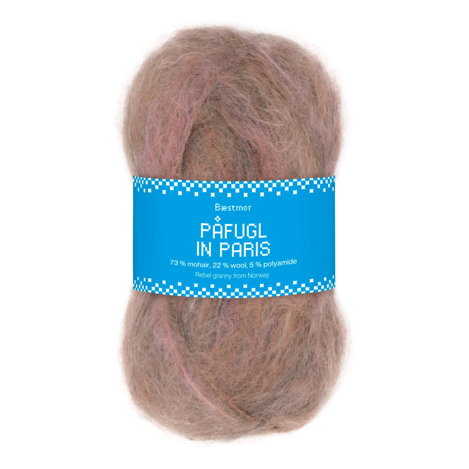 Påfugl in Paris - Brown pink mix