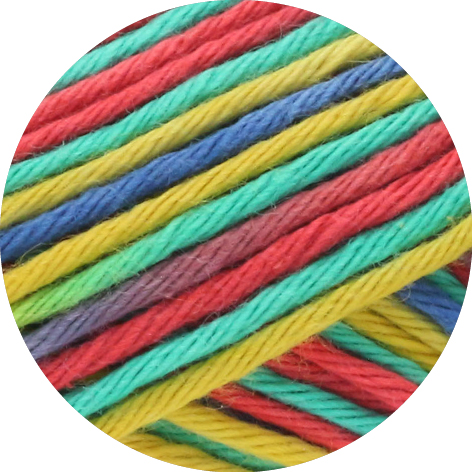 STAR PRINT Rød/blå/grønn/gul 340