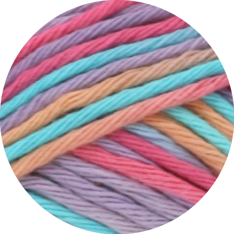 STAR PRINT Rosa/Fersken/turkis/blå 353