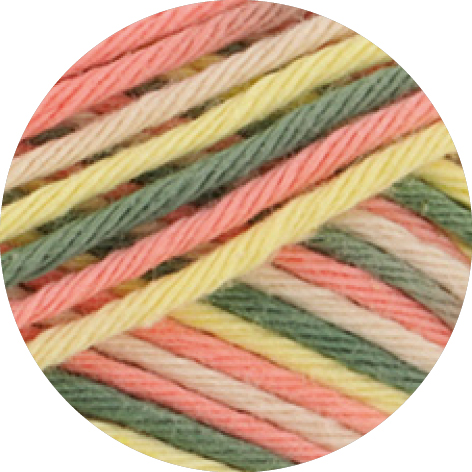 STAR PRINT Gul/fersken/grønn/brun 364