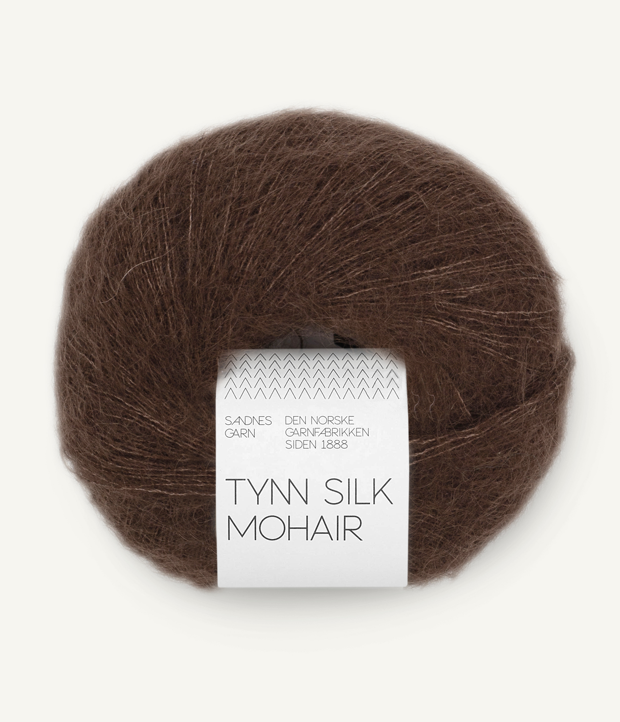 Tynn silk mohair Cacao nibs 3091