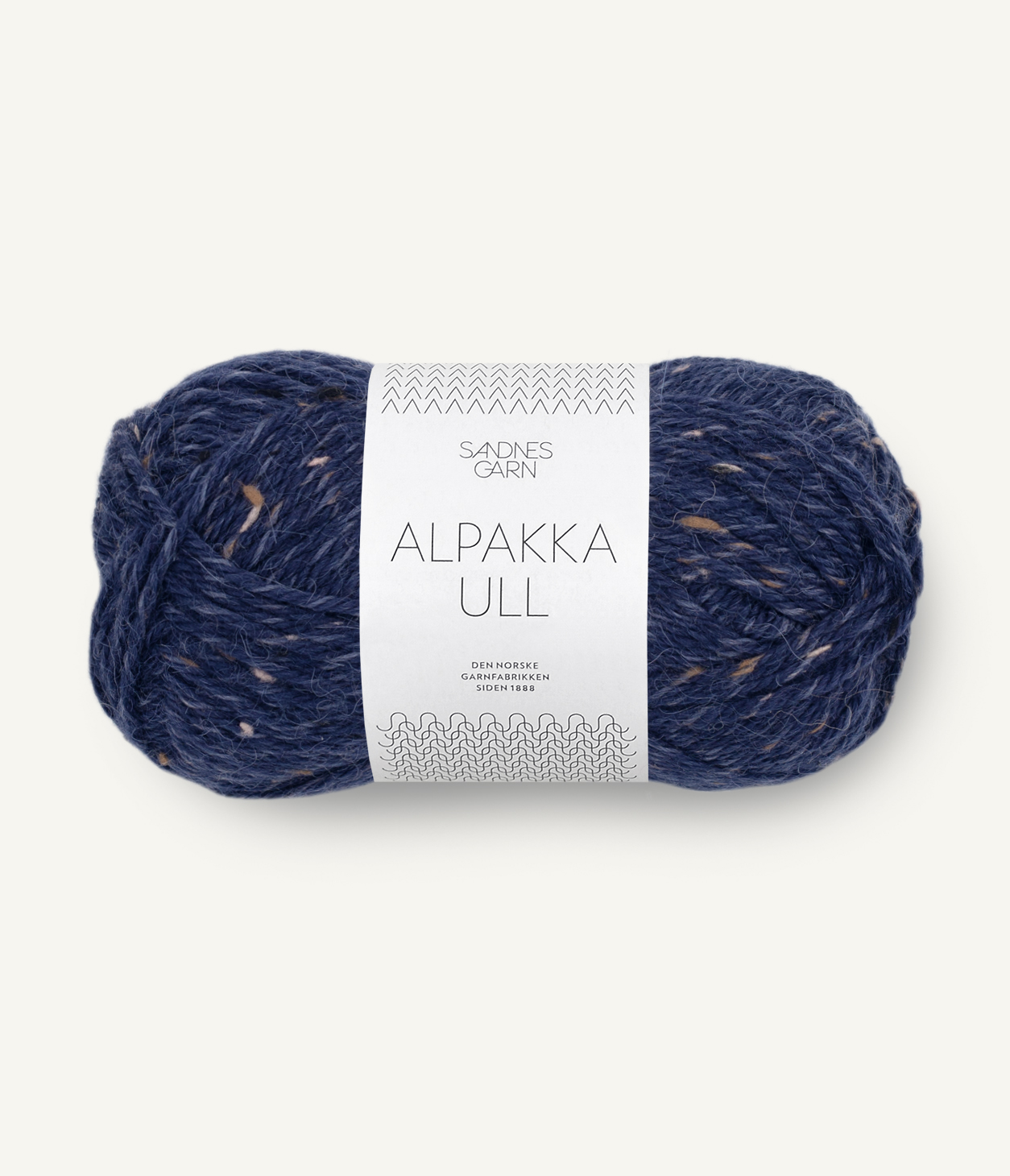Alpakka Ull Marineblå Tweed 5585