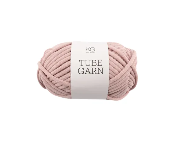 Tubegarn 4mm Støvrosa 1508