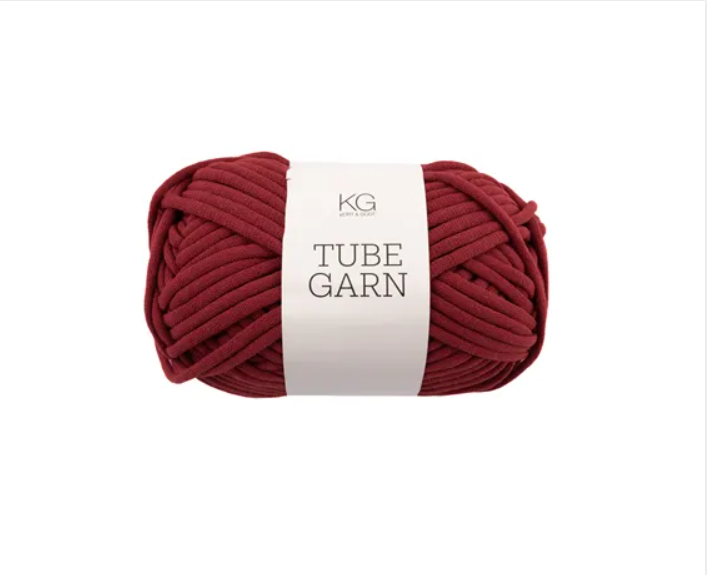 Tubegarn 4mm Mørkrød 1557