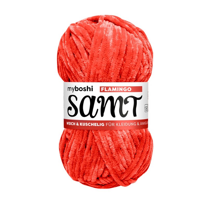 Myboshi Samt Chenillegarn - 831 Flamingo