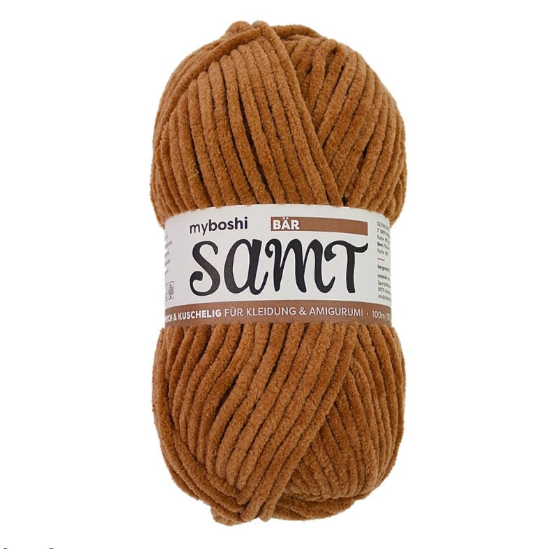 Myboshi Samt Chenillegarn 100g - 8873 Bear