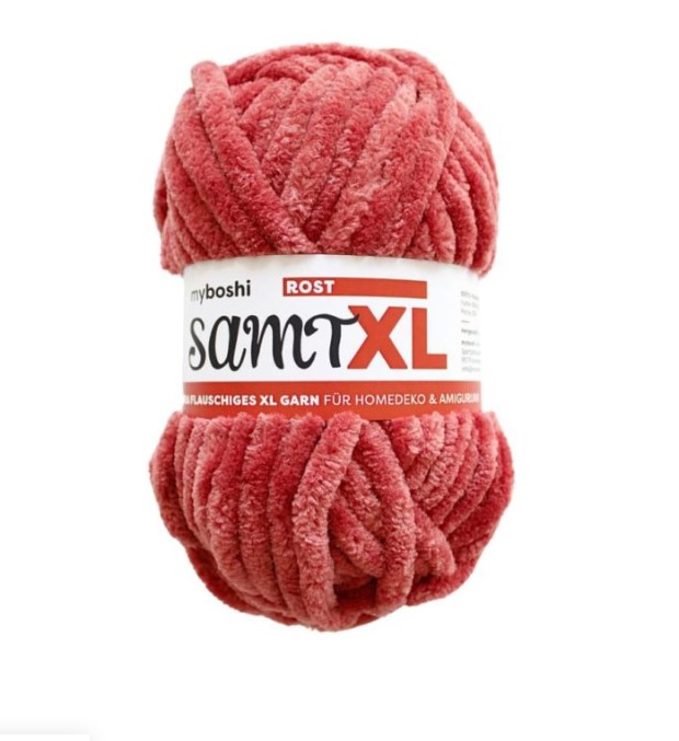 Myboshi SamtXL Chenillegarn 40m - 834 Rost