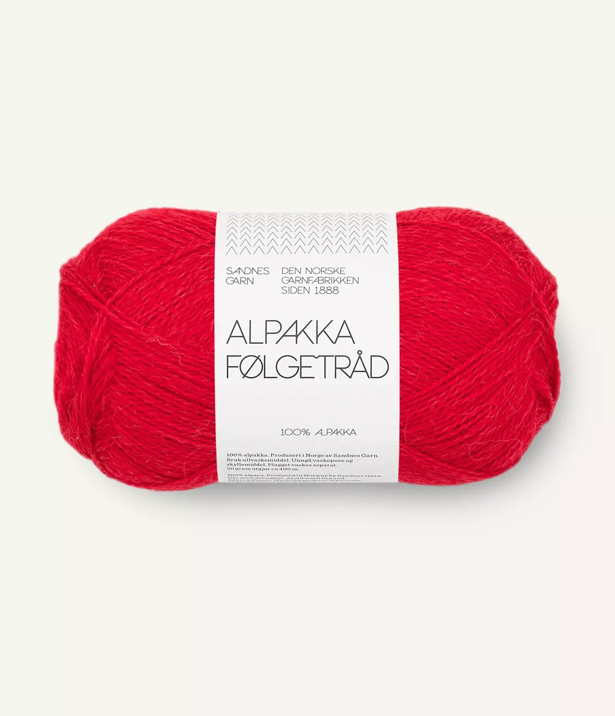 Alpakka Følgetråd Rød 4219