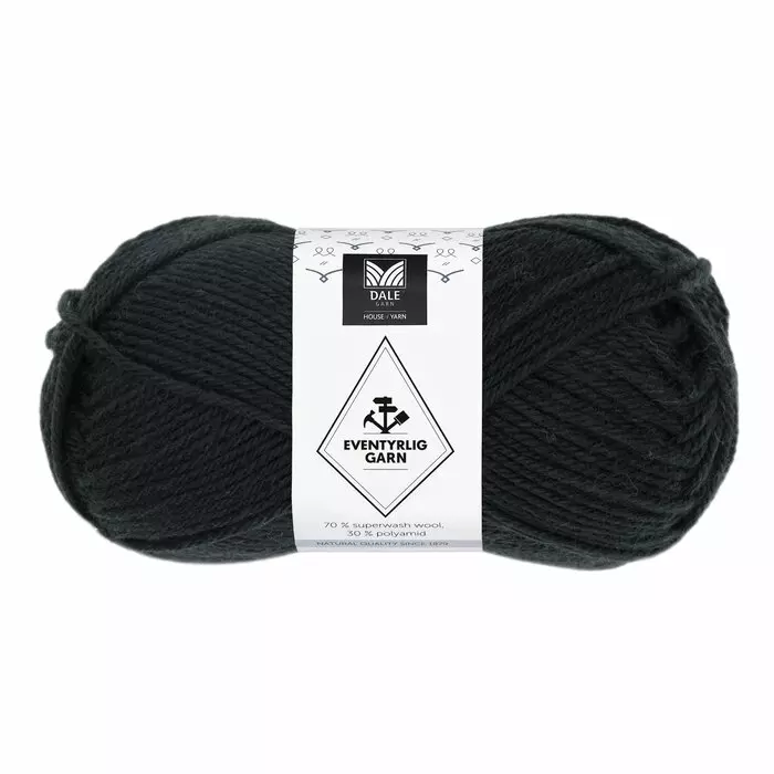 Eventyrlig garn - Svart