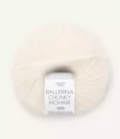 Ballerina Chunky Mohair Hvit 1001