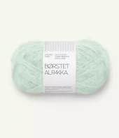 Børstet Alpakka Mint Green 7911