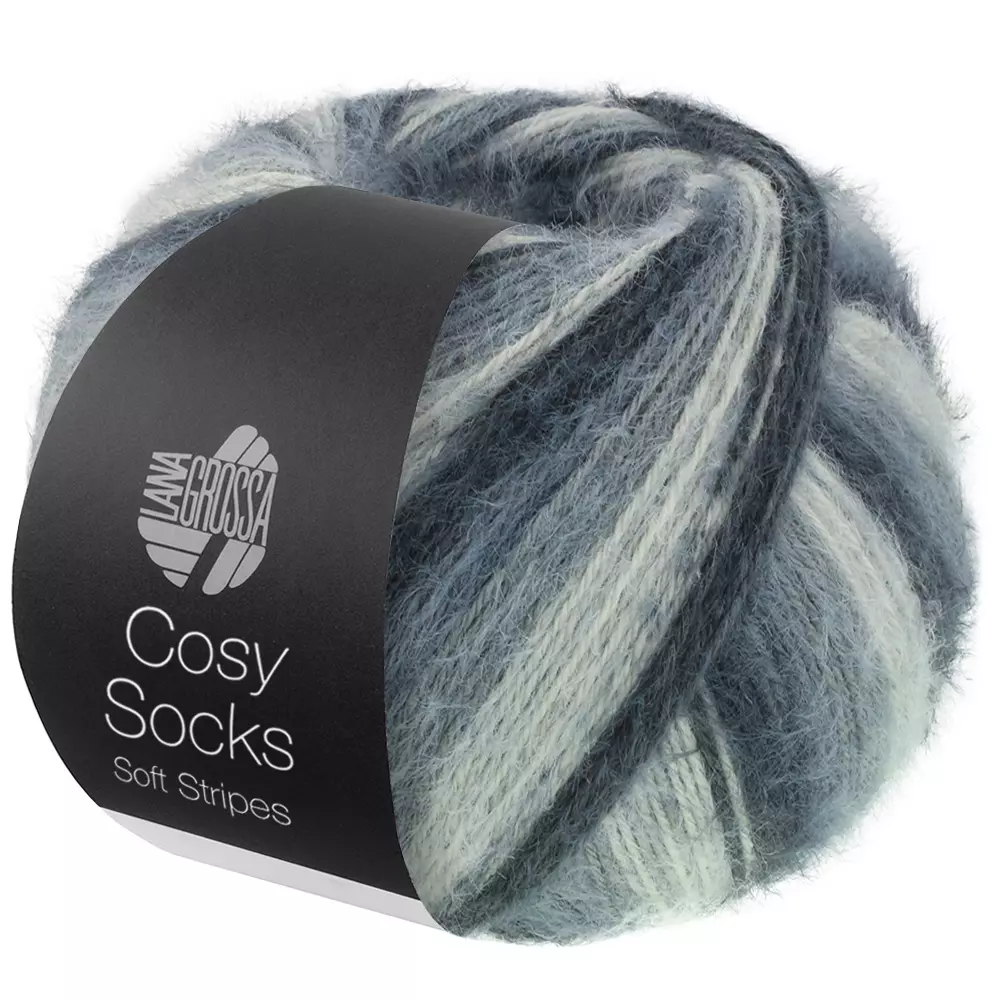 Cosy Socks soft stripes - Sort