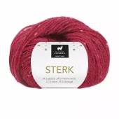 Sterk - Dyp rød tweed