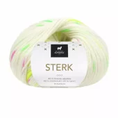 Sterk - Hvit/neon print UTGÅR