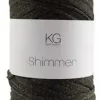 Shimmergarn Sort/gull 5572