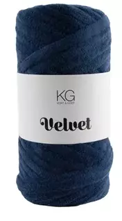 Velvetgarn Mørkblå 4285