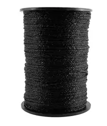 Hekletråd Glitter Sort 1,5mm 2815