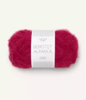 Børstet Alpakka Rumba Red 4255