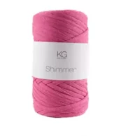 Shimmergarn Mørkrosa/sølv 4810