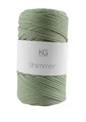 Shimmergarn Lysgrønn/sølv 5343