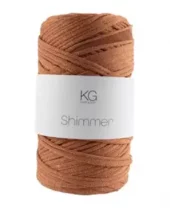 Shimmergarn Rødbrun/sølv 3967