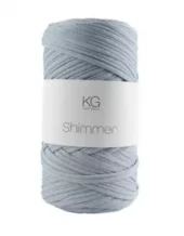Shimmergarn Lysblå/sølv 4230