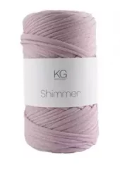 Shimmergarn Rosa/sølv 4216