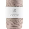 Shimmergarn Beige/sølv 4902