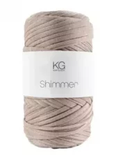 Shimmergarn Beige/sølv 4902