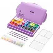 HIMI Twin Cup Gouache Sett 36stk + pensler -