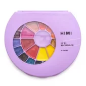 HIMI Solid Watercolour Akvarell Sett - 24stk + pensel