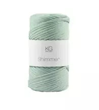 Shimmergarn 23 Grågrønn/sølv