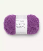 Børstet Alpakka Plum 5045