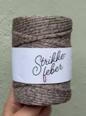 MERE SNOR Glitter 17 beige og flerfarget